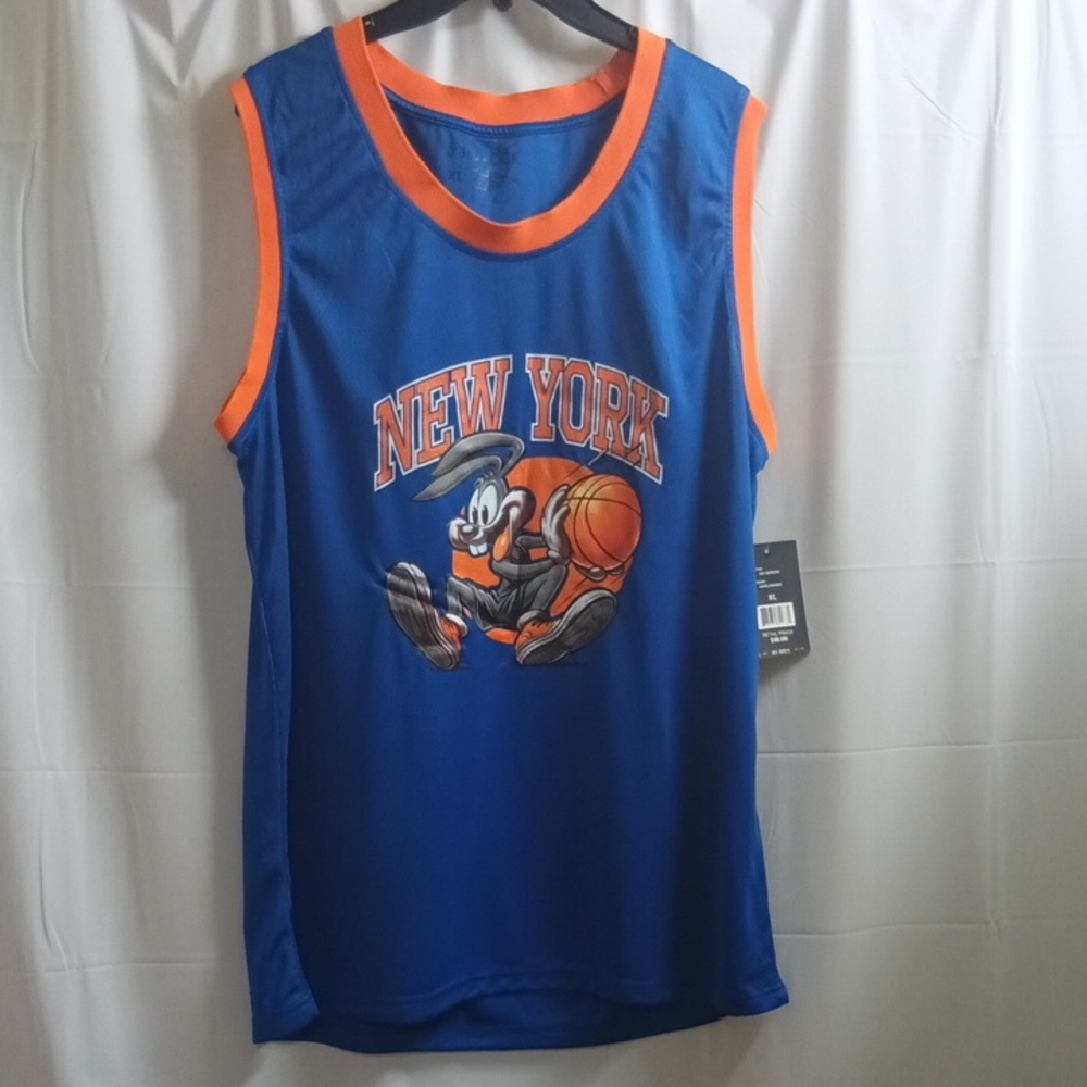 Blue and Orange Men's Tank Top